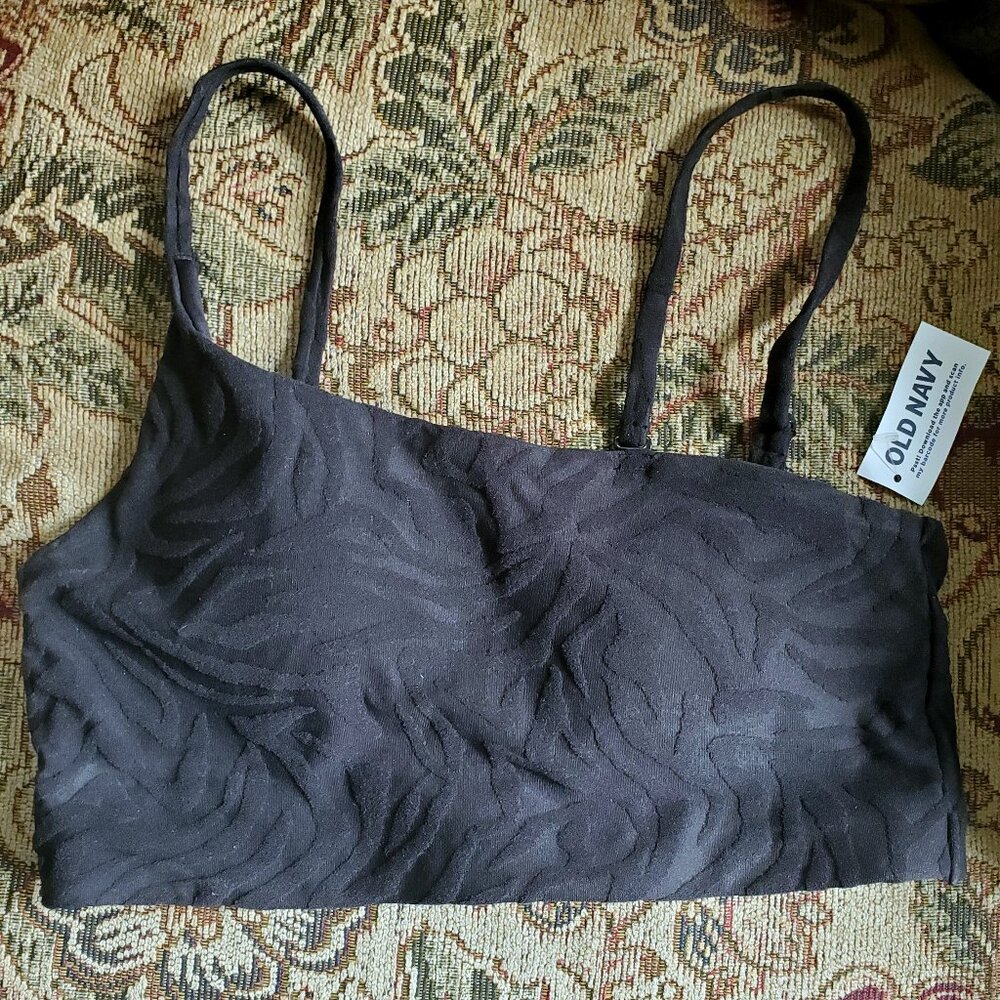 Convertible Bikini Swim Top Old Navy Black Size M